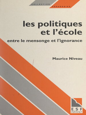 cover image of Les politiques et l'École